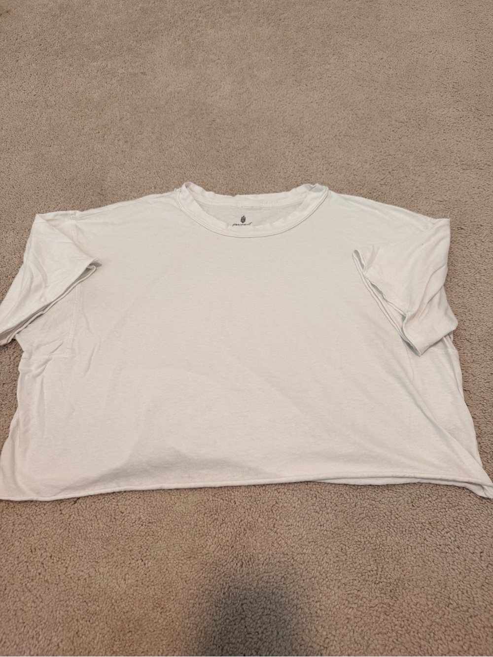 FP Movement by Free People Boxy White Short Sleeve Tee